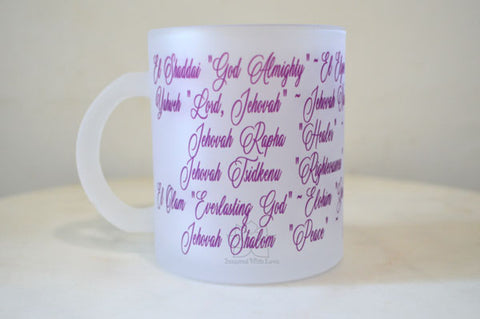 Jehovah Names of God Meaning 11oz Frosted Coffee Mugs - Inspired With Love